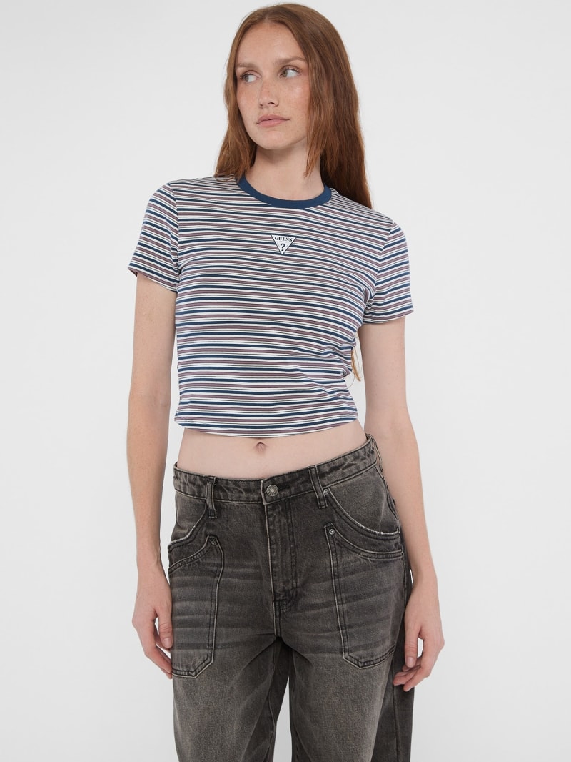 GUESS Originals Camiseta logotipo triangulo pequeno Mujer