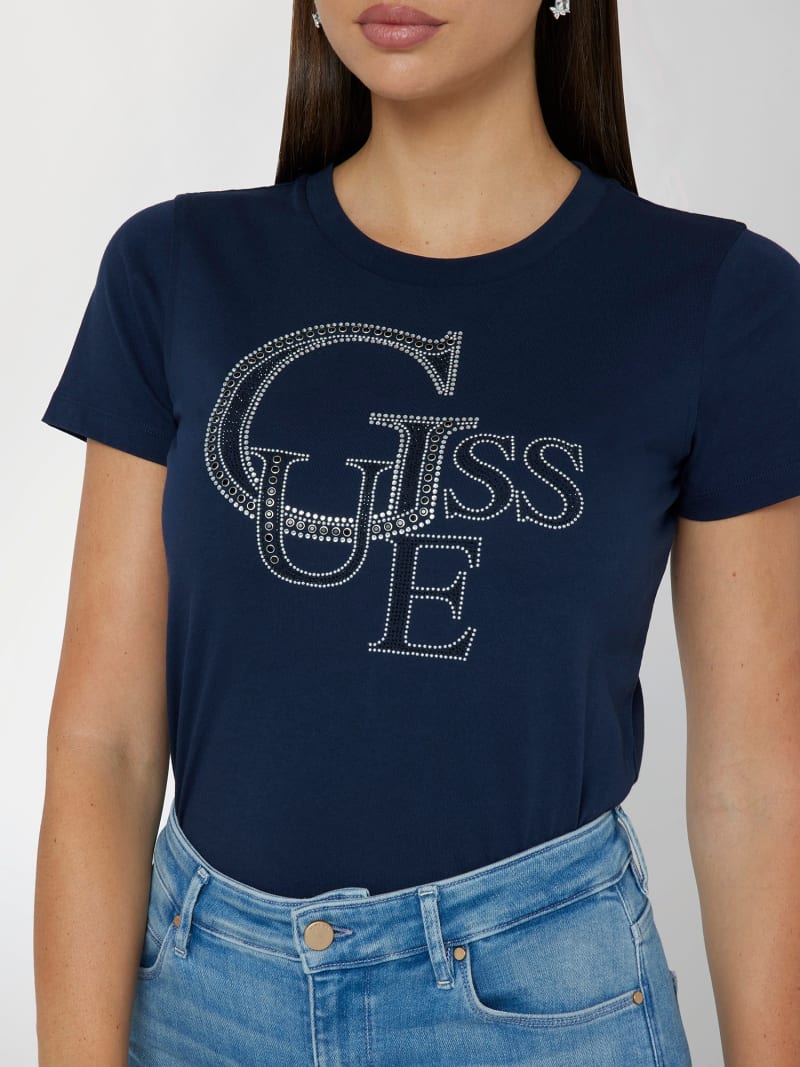GUESS Onu trok logolu t shirt Kad n
