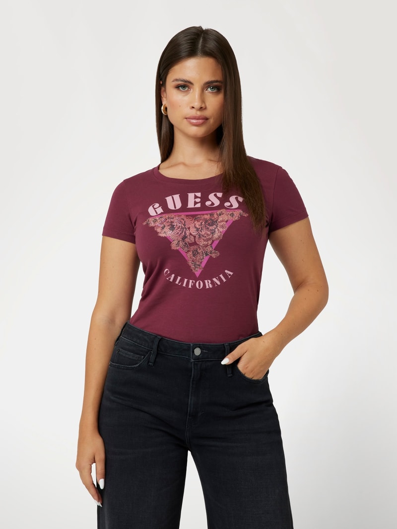 Burgundy guess shirt cheap