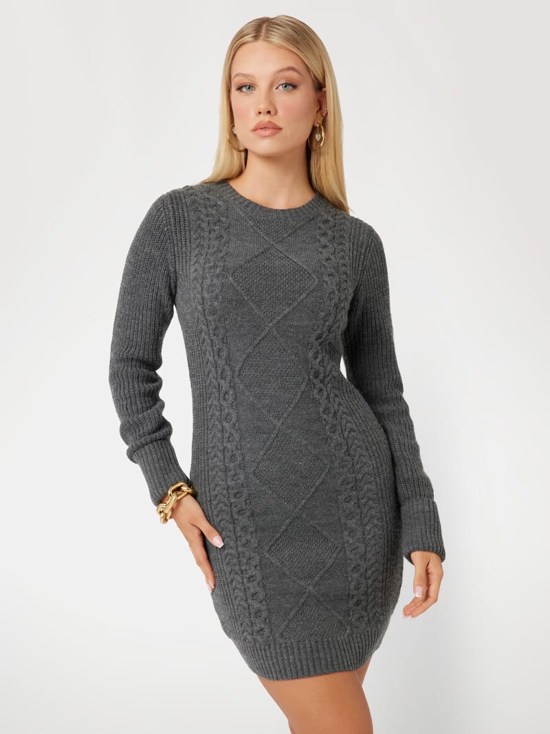 Wool blend mini dress