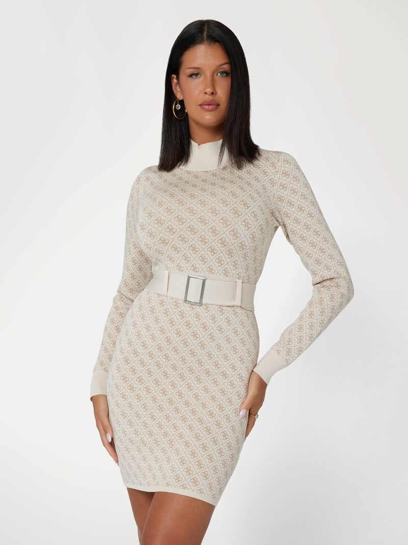 ワンピース herlipto Trois Logo Knit Mini Dress