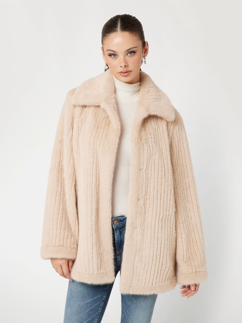 GUESS Faux fur jacket Women