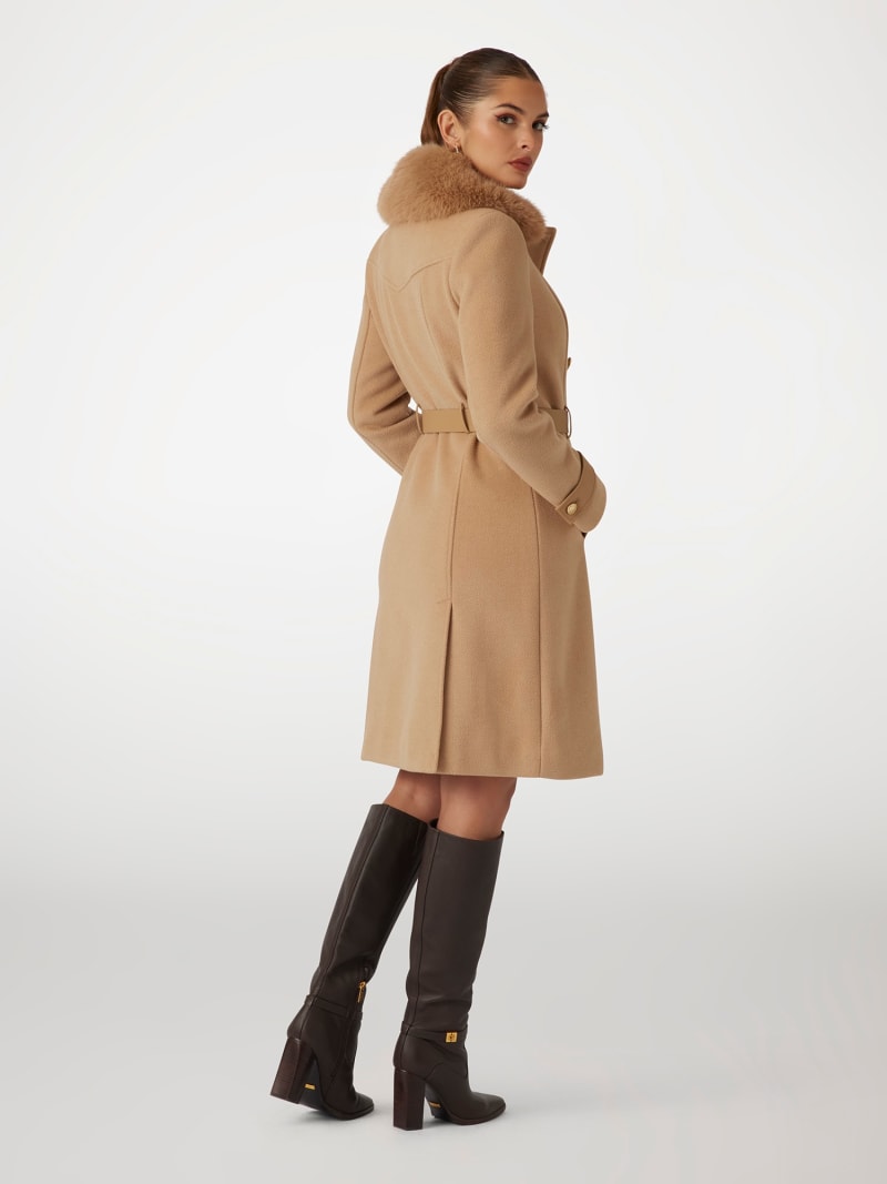 Guess envelope collar coat sales