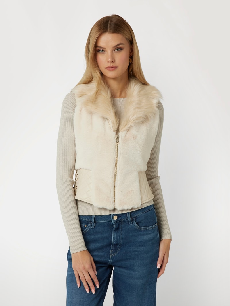 Faux fur vest
