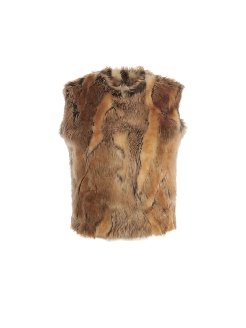 Faux fur vest