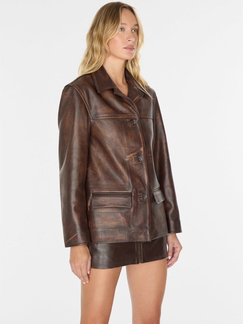 GUESS® Genuine leather jacket