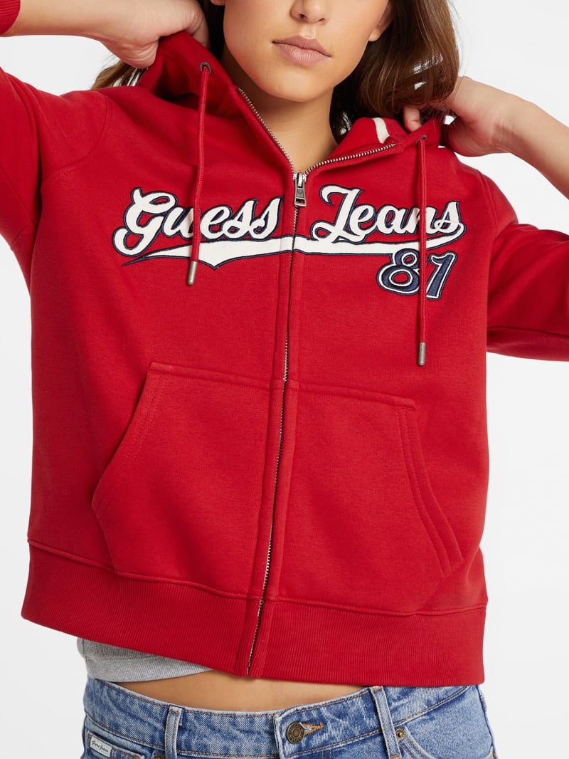 Guess classic logo hoodie top