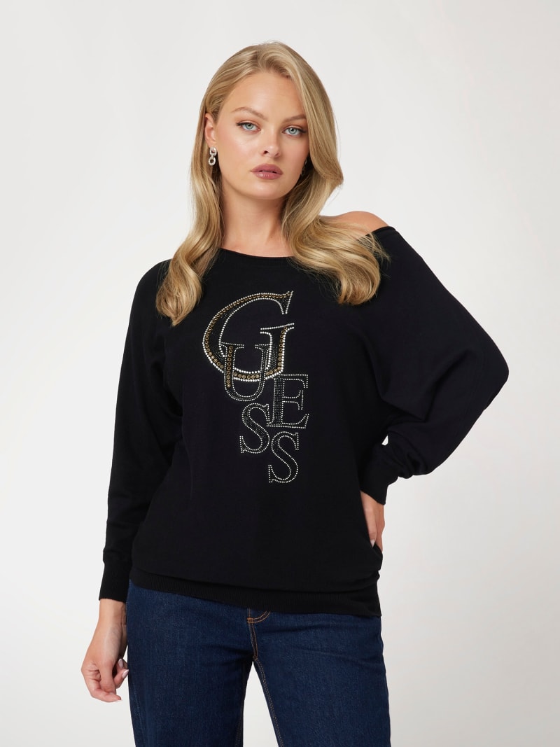 Guess black sweater top