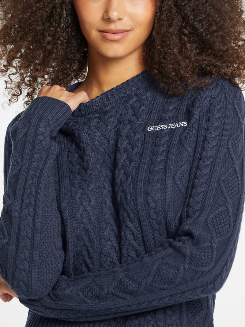 Guess knit sweater hot sale