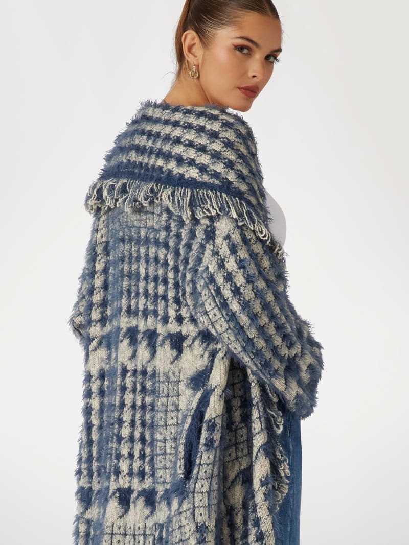 GUESS® Fringed patchwork cardigan Women GUESS® Fringed patchwork cardigan Women