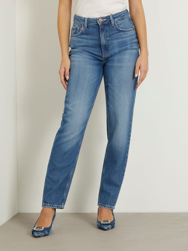 Jean mom taille haute