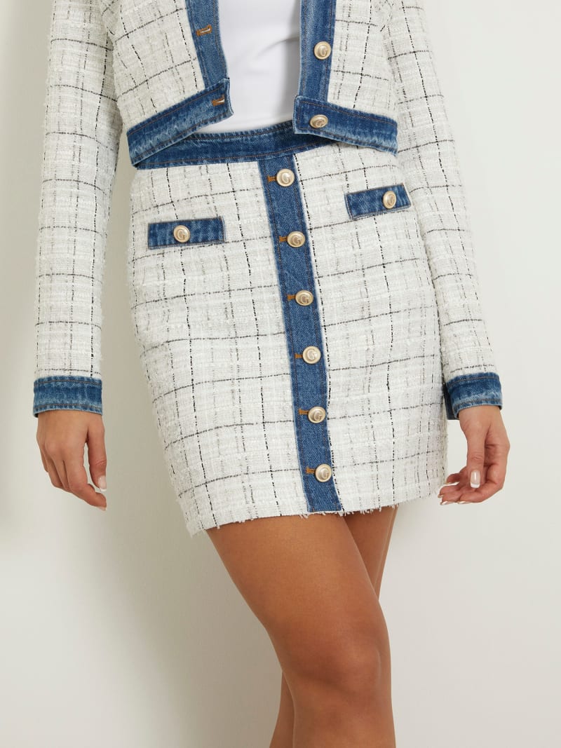 Mini jupe en tweed outlet