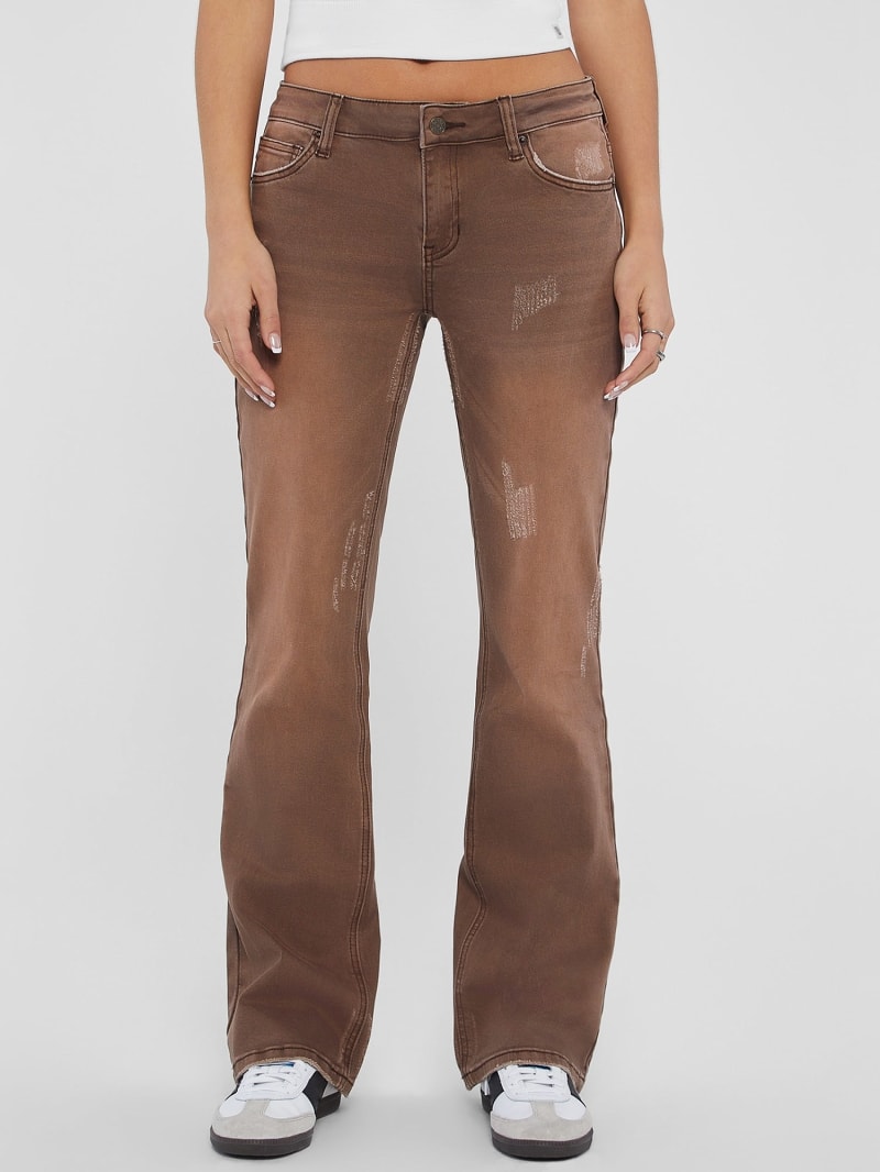 Brown bootcut jeans shop