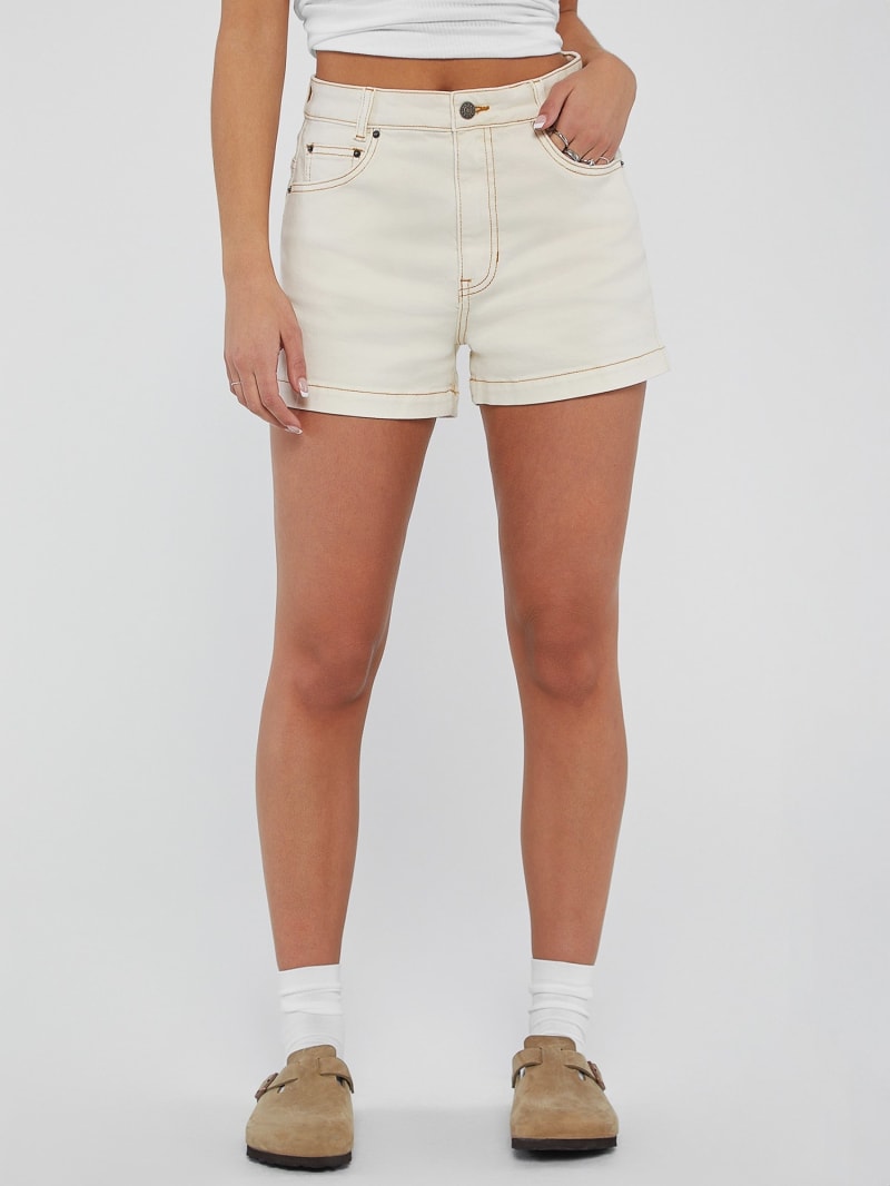 High Waist Jeans-Shorts