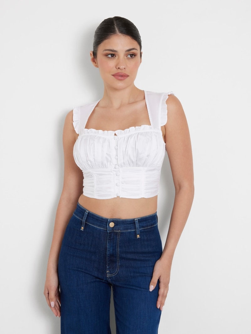 Top bustier in cotone