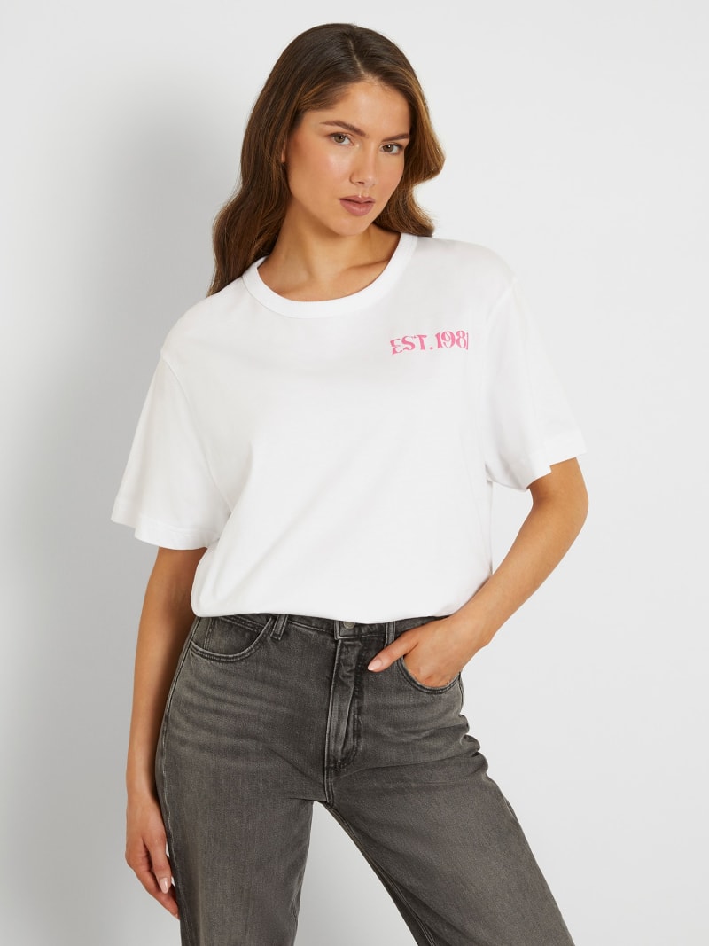 Shirt met print op achterkant dames on sale