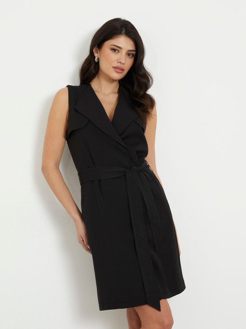 Mini robe portefeuille a ceinture