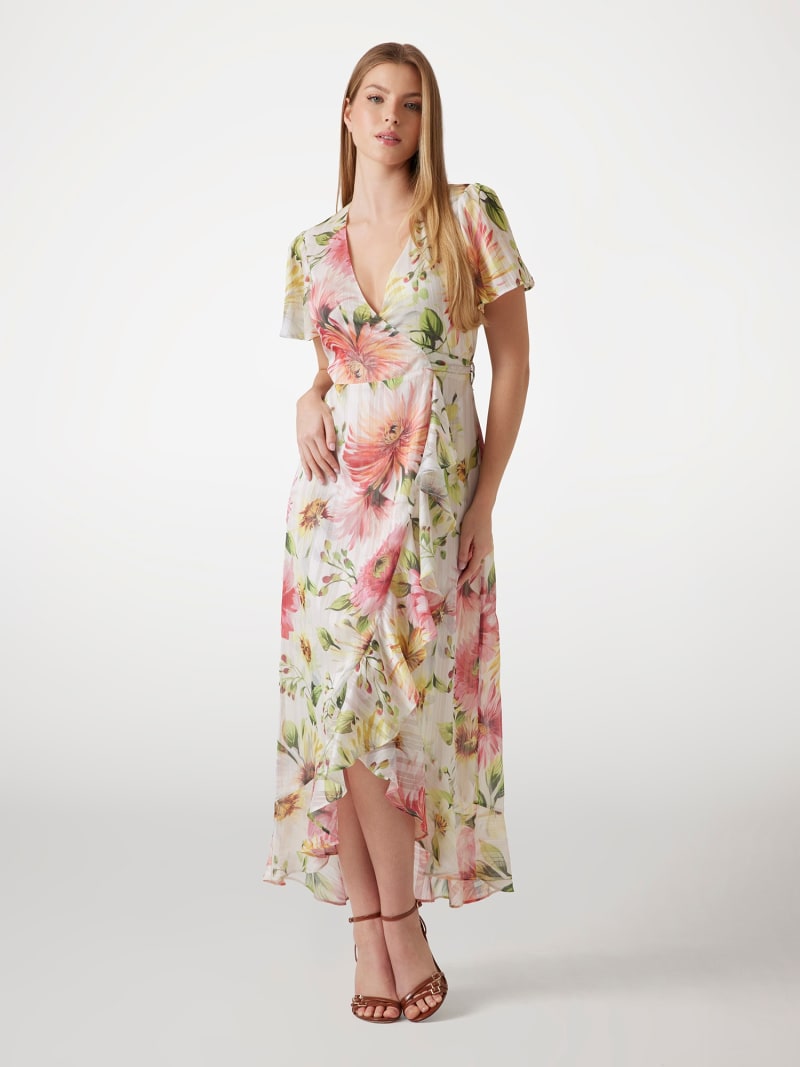 GUESS® Floral print long dress Women