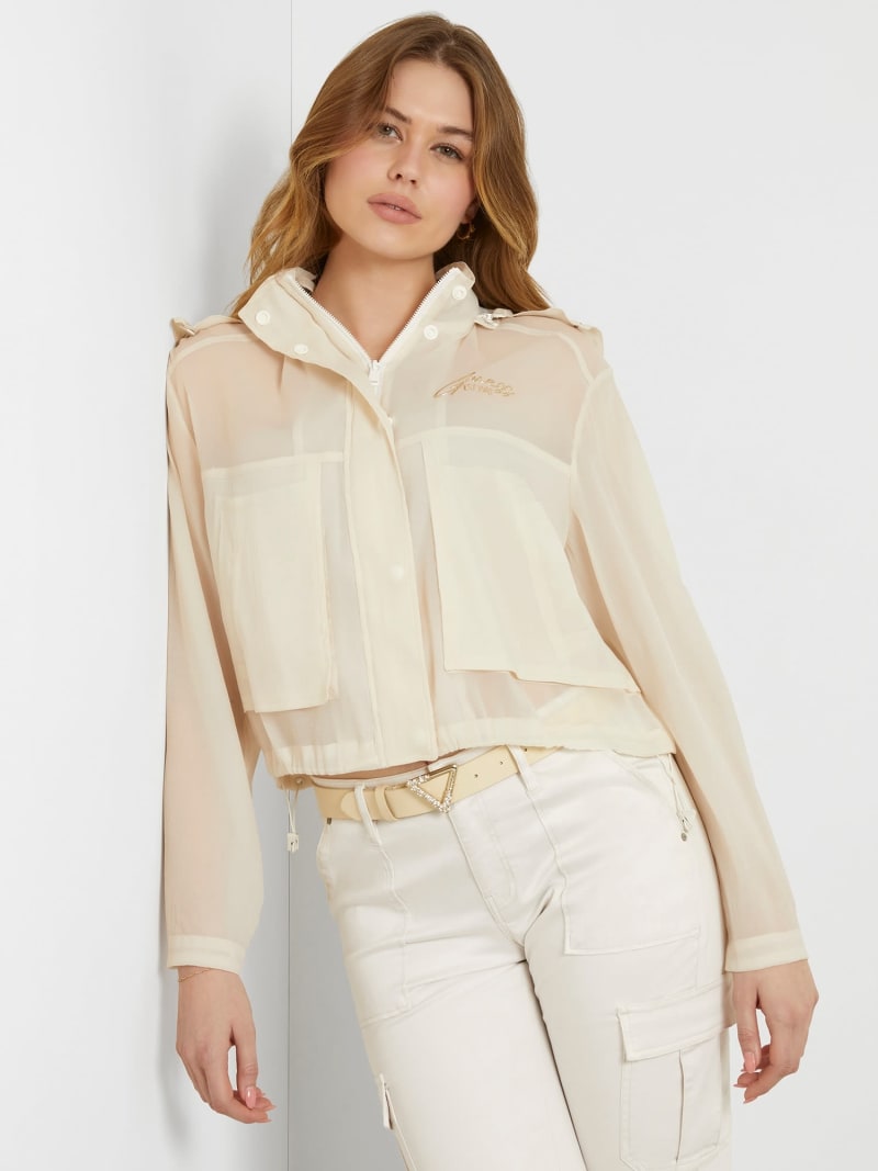 Blouson en organza gaufré