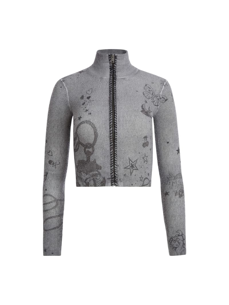 Wool crop sweater