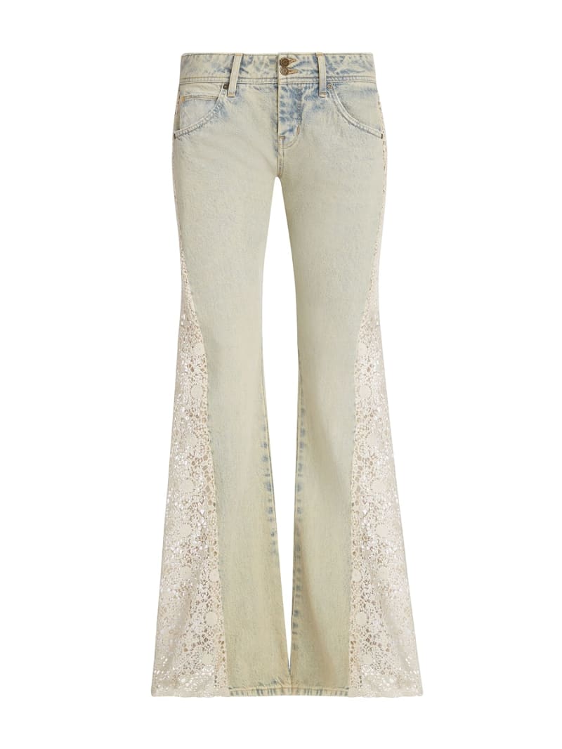 GUESS® Jean évasé avec de la dentelle