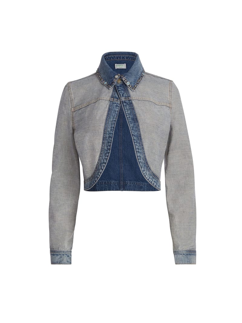 Reverse denim jacket