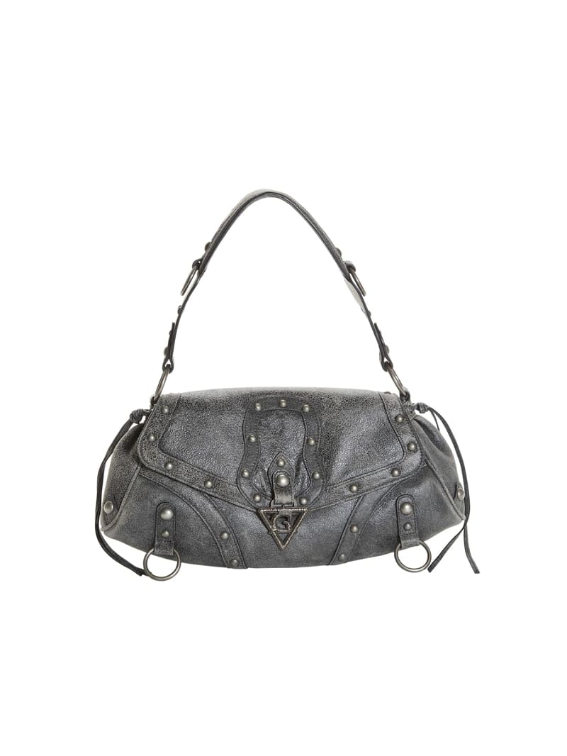 Genuine leather mini shoulder bag