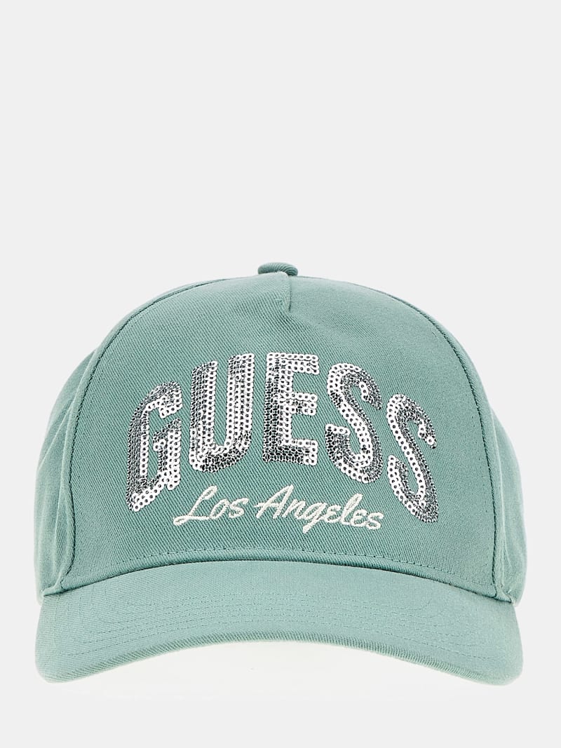 Sequins logo baseball cap