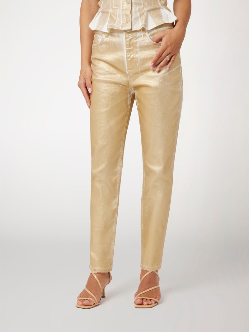 Guess metallic jeans top