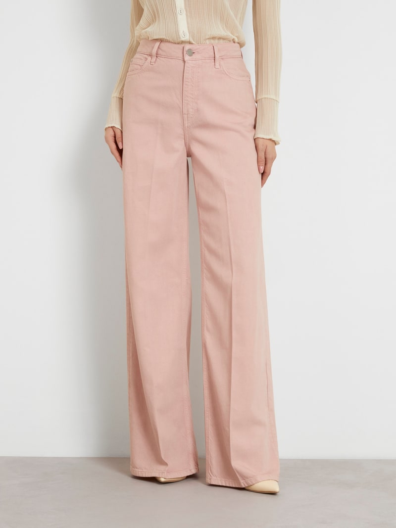 Pink guess jeans top