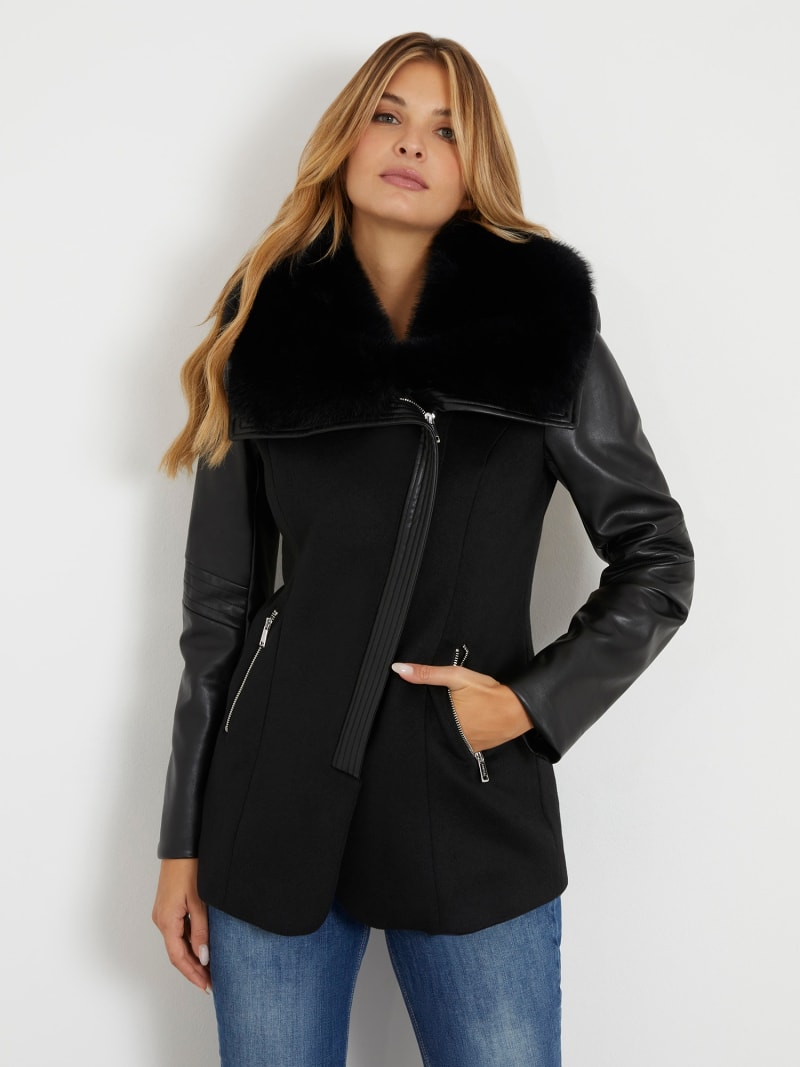 Manteau en laine mélangée