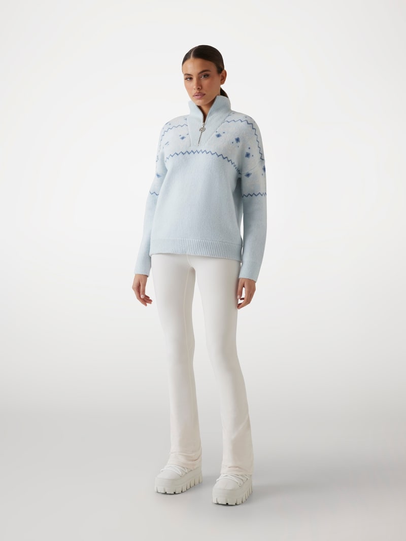 GUESS® Nordic wool-blend half-zip sweater Women