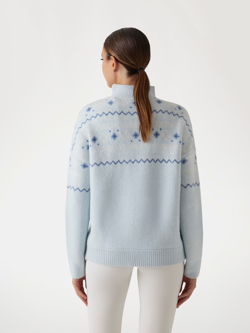 GUESS® Nordic wool-blend half-zip sweater Women