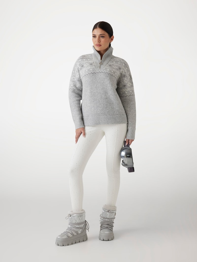 GUESS® Nordic wool-blend half-zip sweater Women GUESS® Nordic wool-blend half-zip sweater Women
