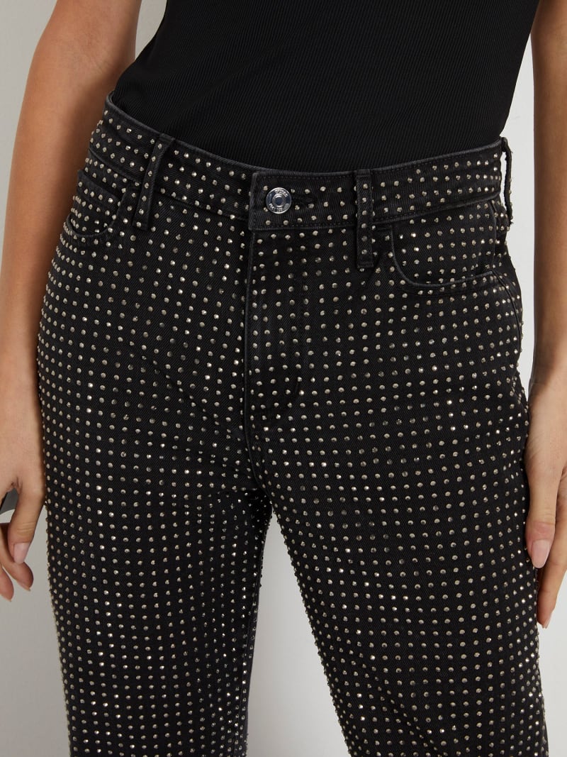 GUESS Jean droit strass Femme