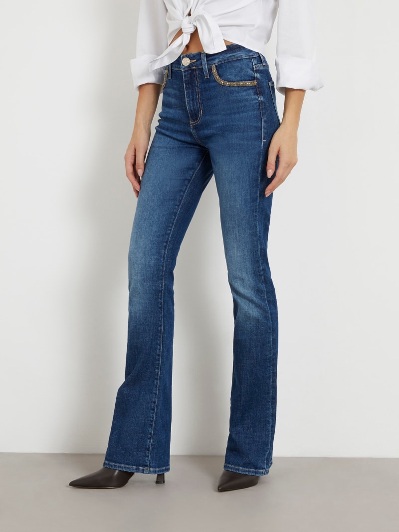 GUESS® Jean évasé boutons apparents Femme