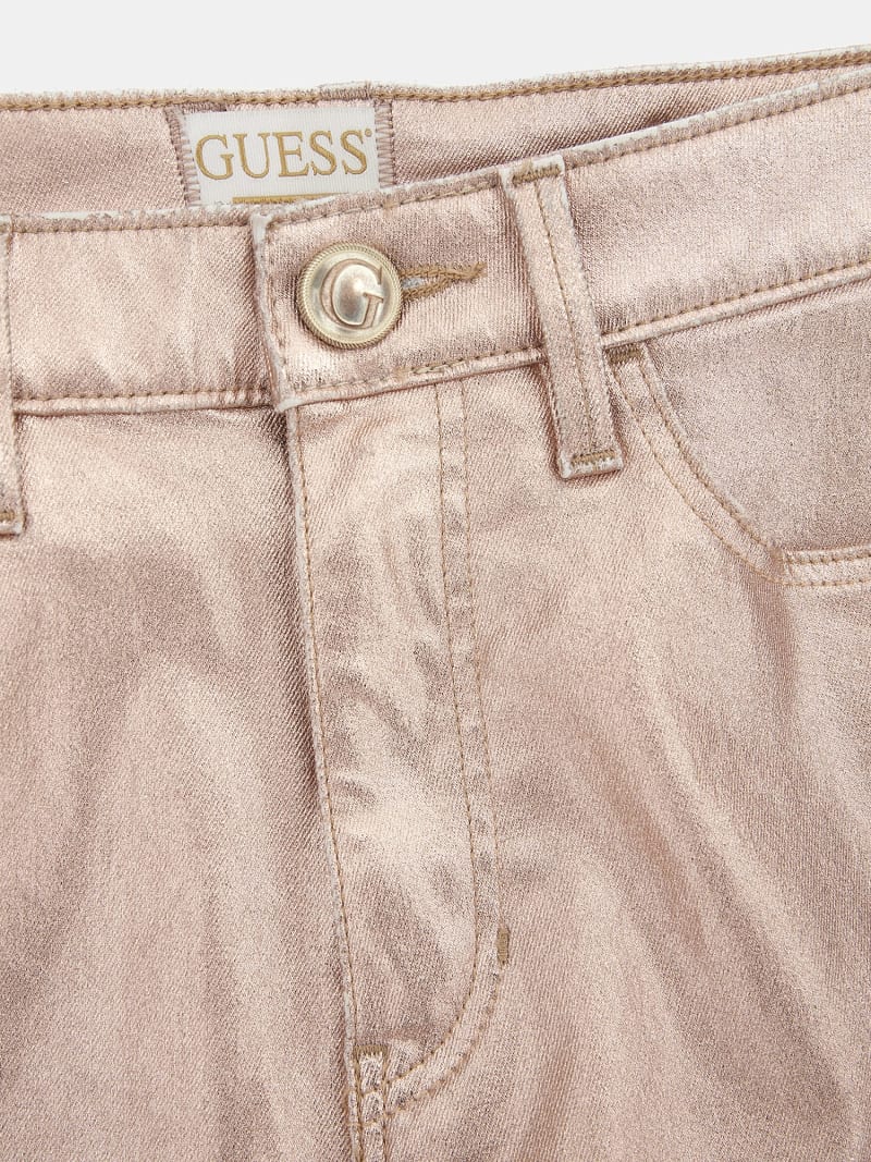 GUESS Metallic straight denim pant