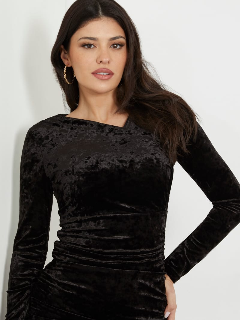 GUESS Bodycon velvet mini dress Women