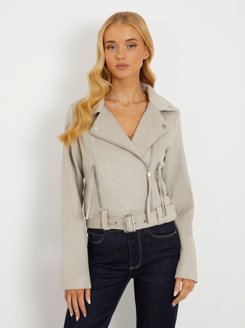 Faux suede jacket