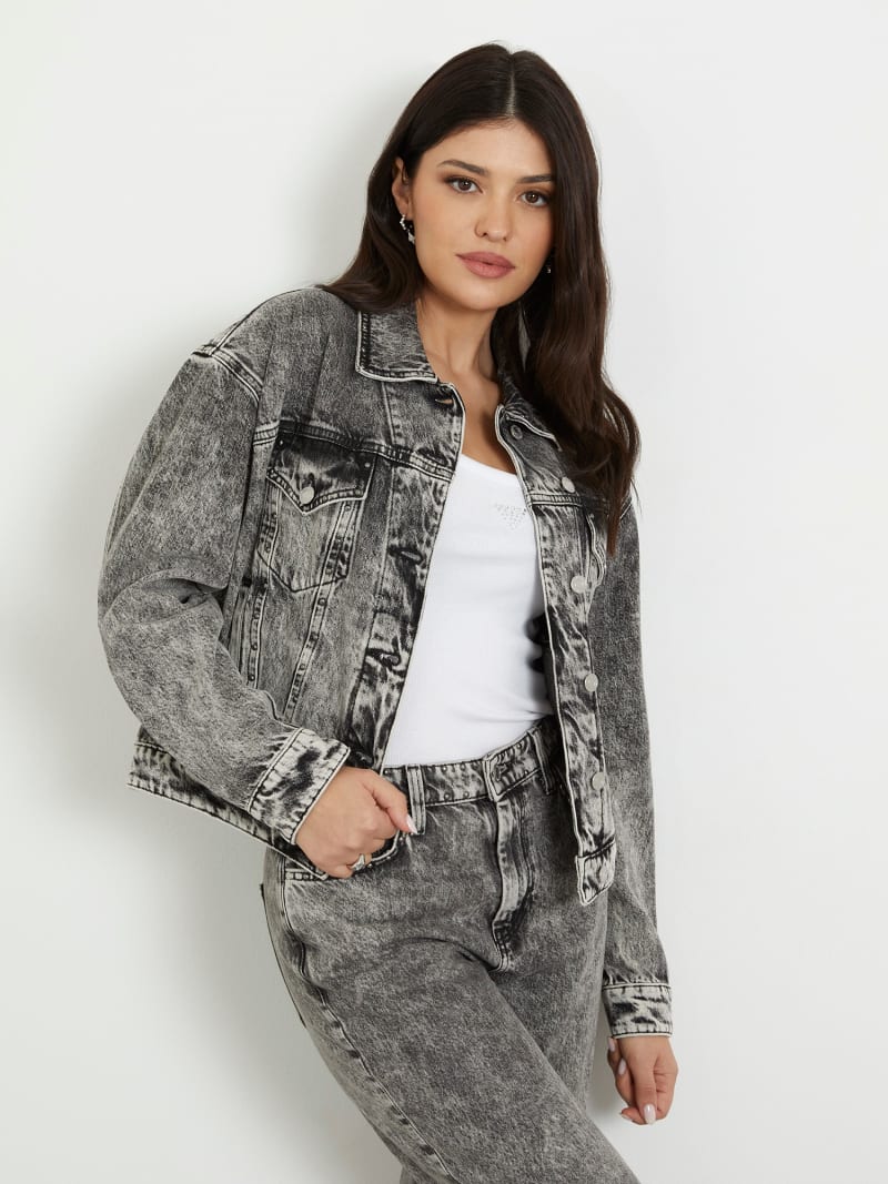Relaxed fit denim jacket shop