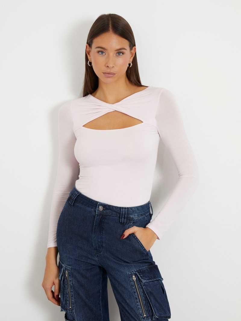 Cut out neckline top store