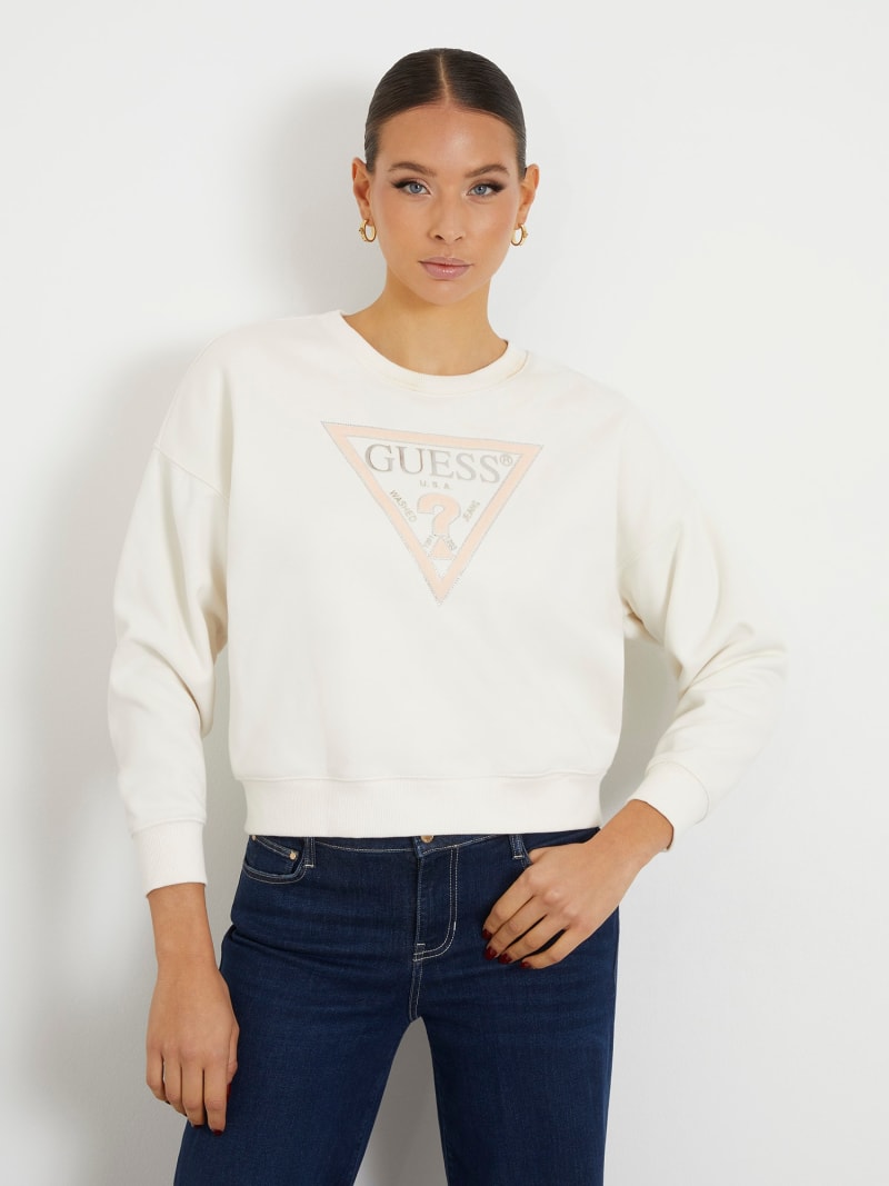 Sweatshirt met driehoeklogo