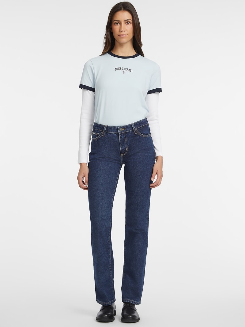 G08 mid rise straight jeans