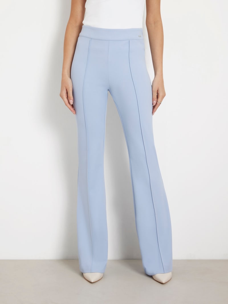 Pantalon évasé taille haute shop