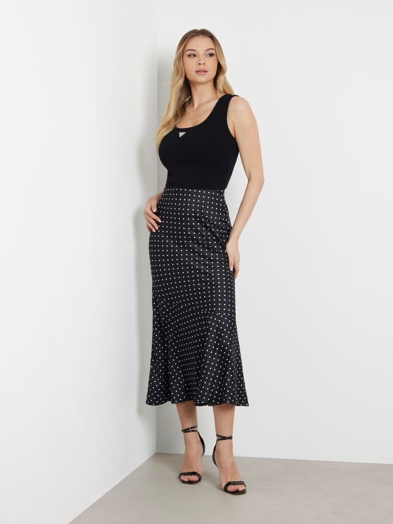 GUESS Polka dots long skirt Women