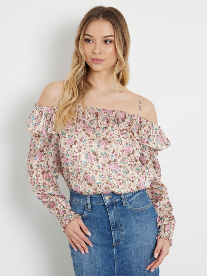 Floral print blouse