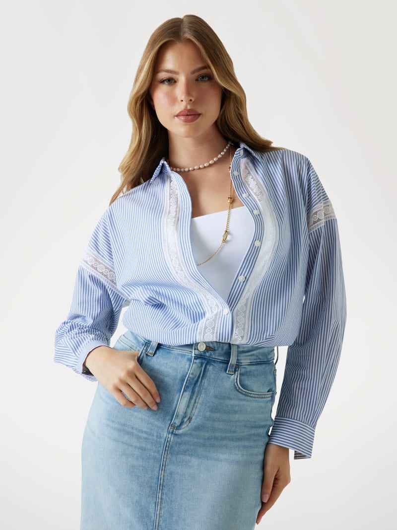 GUESS Regular fit striped shirt Women