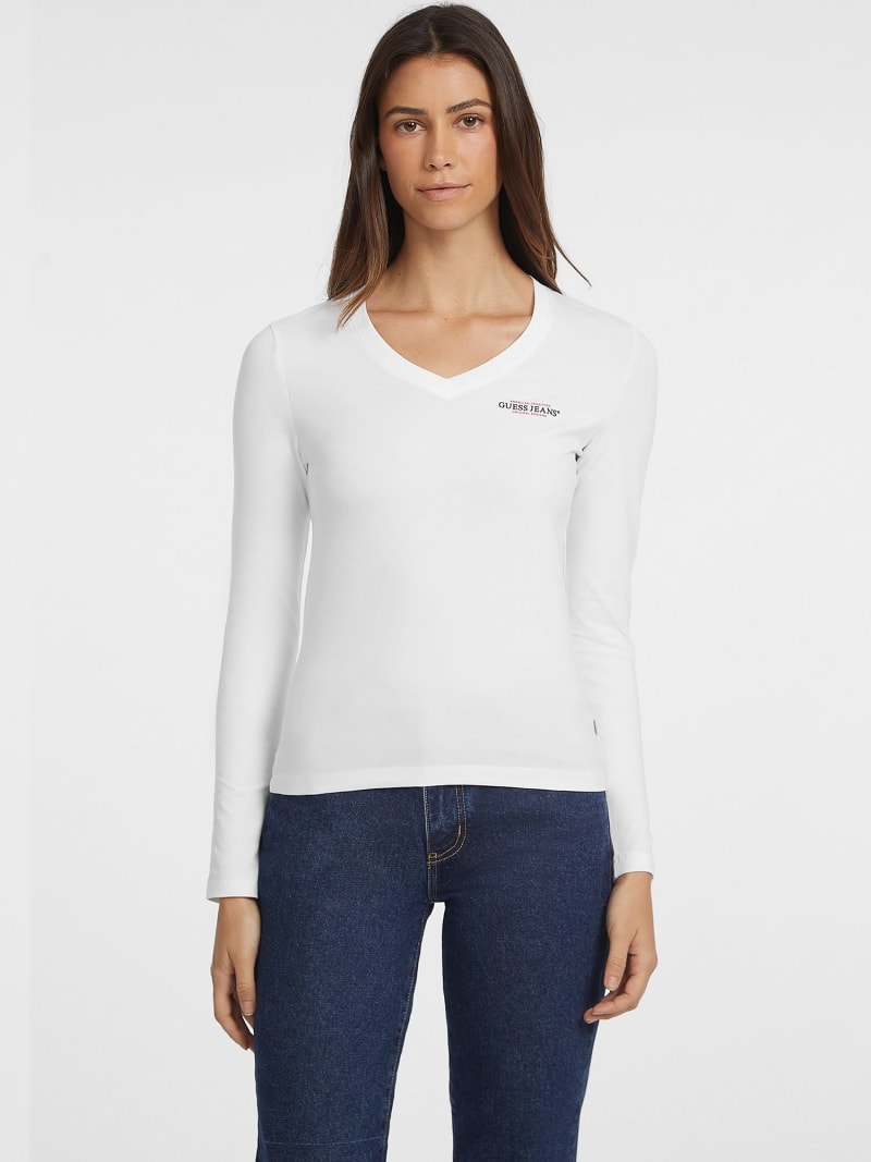 Camiseta de manga larga American Tradition slim Mujer GUESS Jeans