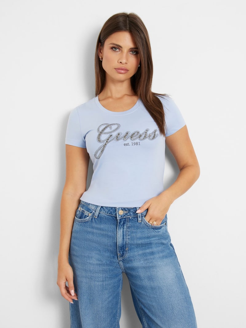 T shirt strass femme outlet