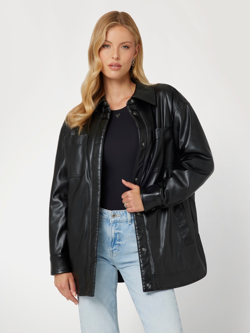 Faux leather jacket